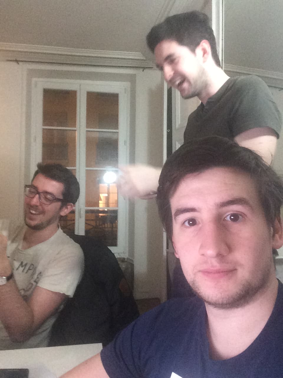 Pablo, Jérémy and Guillaume working on VAINKEURZ, 2014